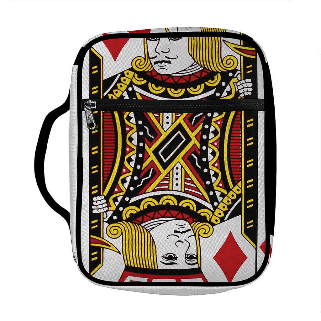 Jack Of Diamonds Playing Card Print Front Pocket Bible Bag