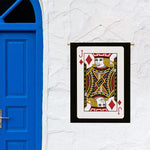 Jack Of Diamonds Playing Card Print Garden Flag