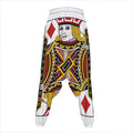 Jack Of Diamonds Playing Card Print Hammer Pants