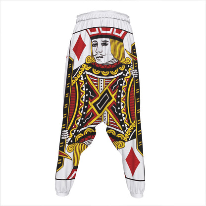 Jack Of Diamonds Playing Card Print Hammer Pants