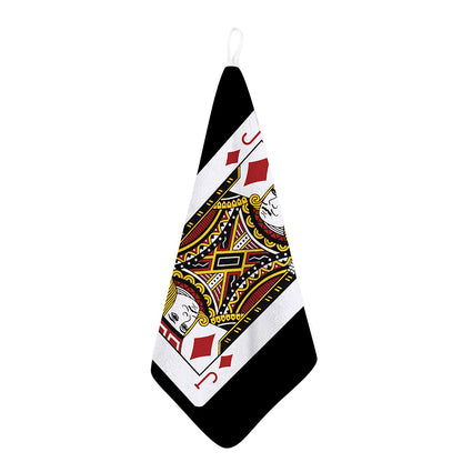 Jack Of Diamonds Playing Card Print Hand Towel