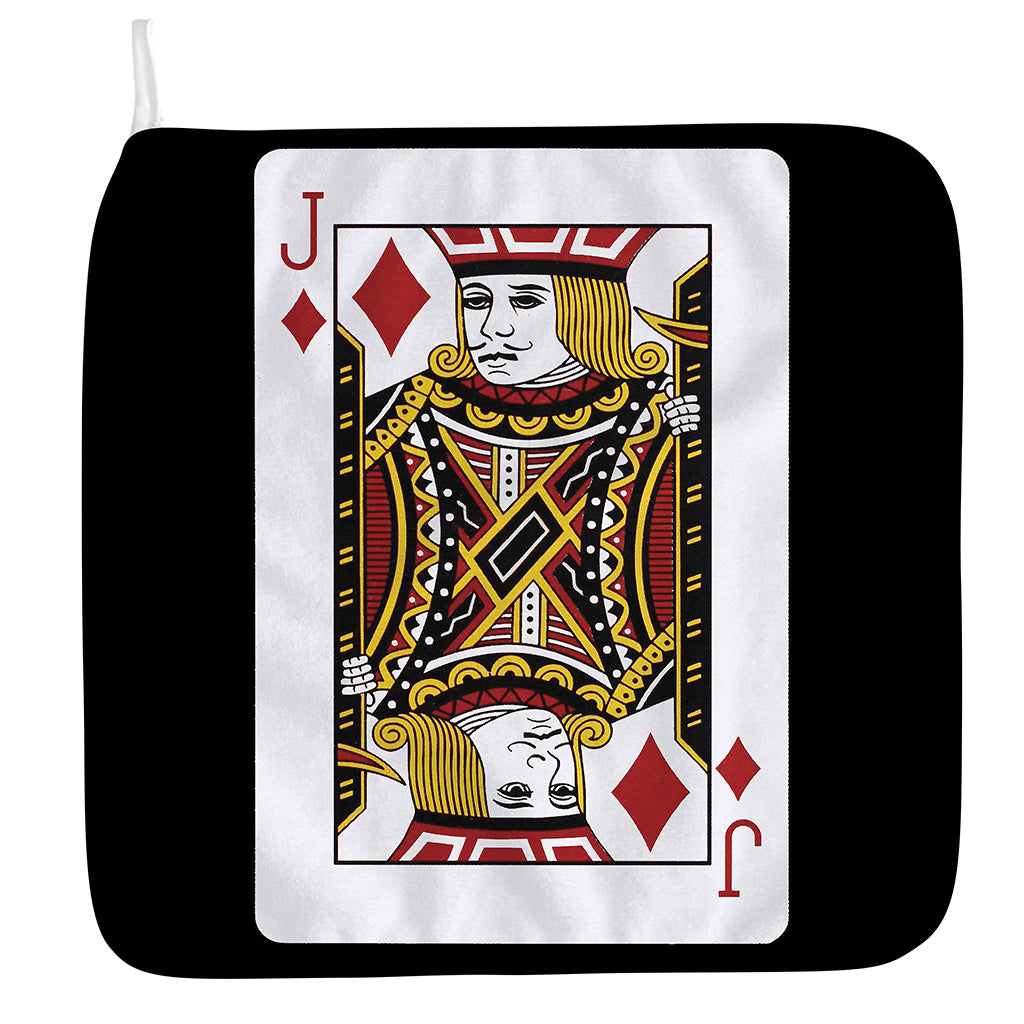 Jack Of Diamonds Playing Card Print Hand Towel