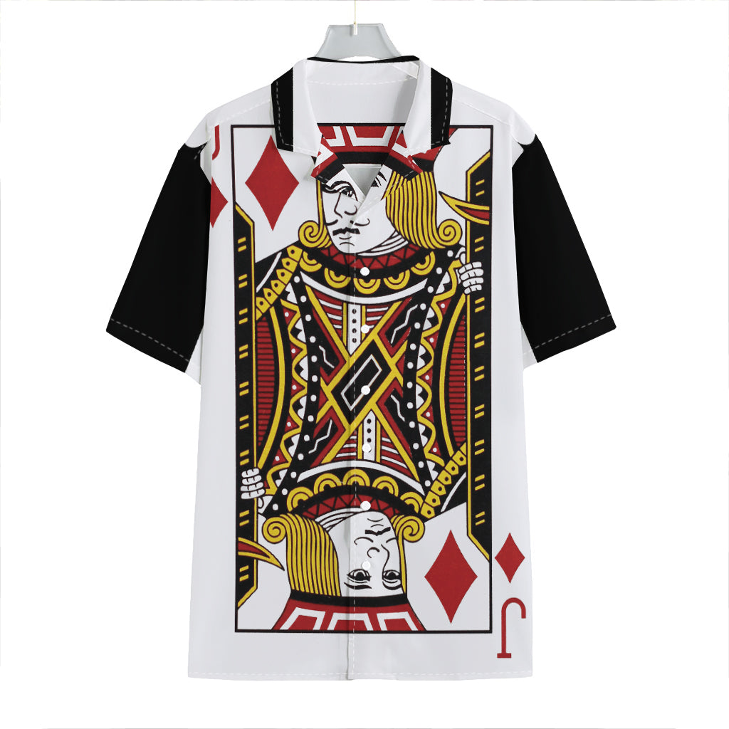 Jack Of Diamonds Playing Card Print Hawaiian Shirt