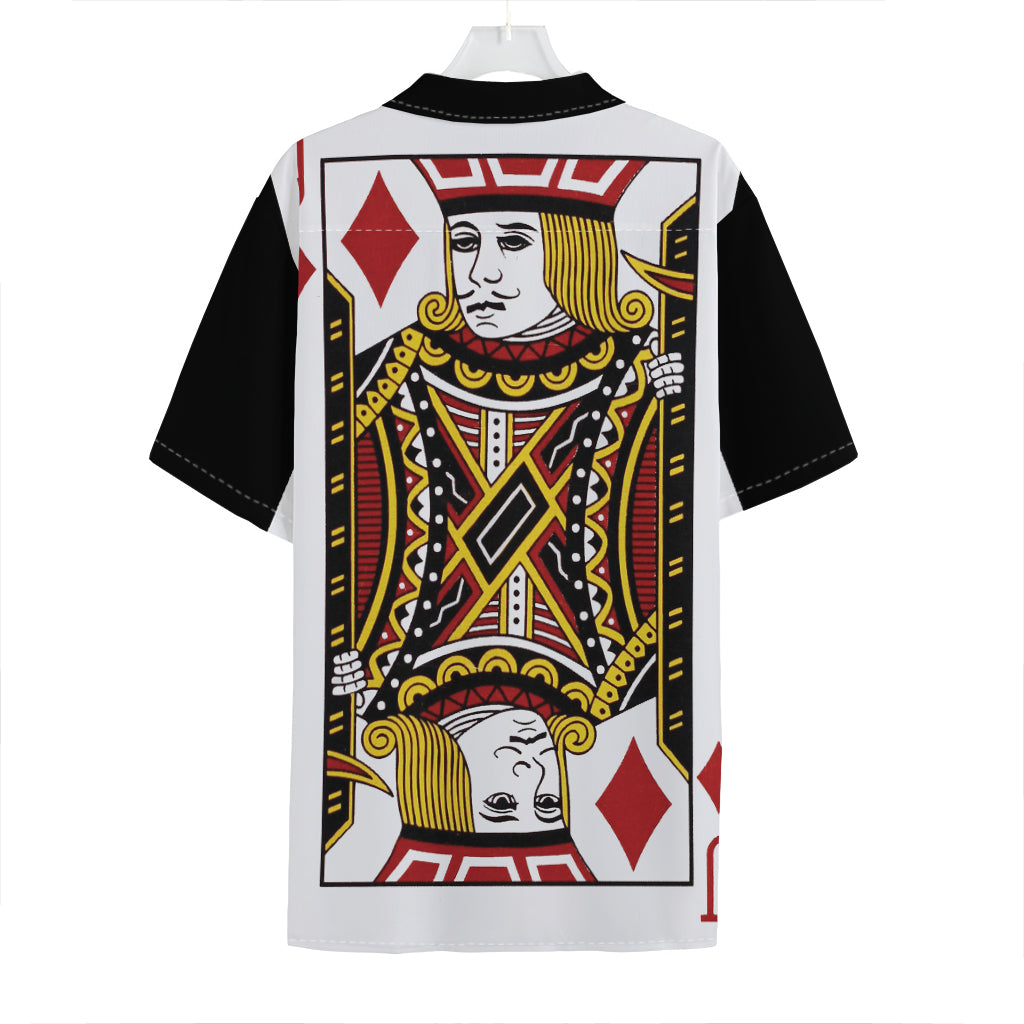 Jack Of Diamonds Playing Card Print Hawaiian Shirt