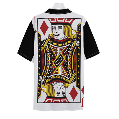 Jack Of Diamonds Playing Card Print Hawaiian Shirt
