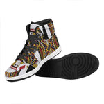 Jack Of Diamonds Playing Card Print High Top Leather Sneakers