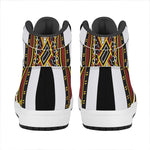 Jack Of Diamonds Playing Card Print High Top Leather Sneakers