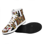 Jack Of Diamonds Playing Card Print High Top Leather Sneakers