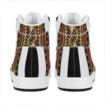 Jack Of Diamonds Playing Card Print High Top Leather Sneakers