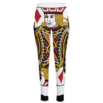 Jack Of Diamonds Playing Card Print High-Waisted Pocket Leggings