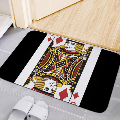 Jack Of Diamonds Playing Card Print Indoor Door Mat