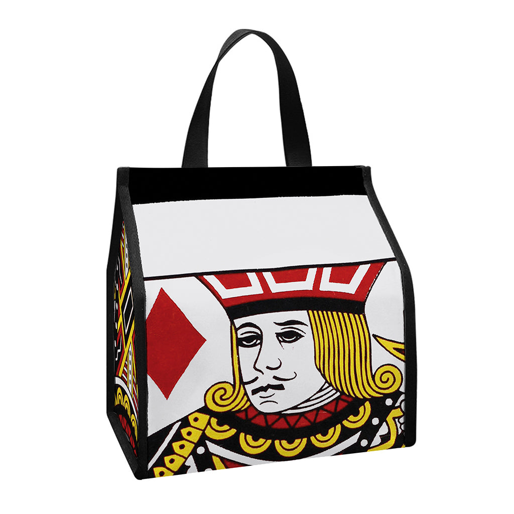Jack Of Diamonds Playing Card Print Insulated Lunch Tote