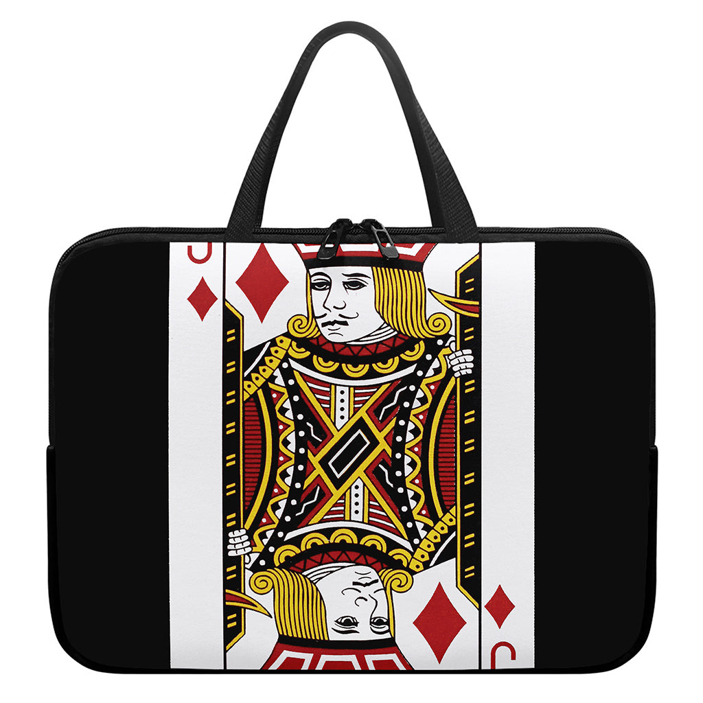 Jack Of Diamonds Playing Card Print Laptop Sleeve With Handle