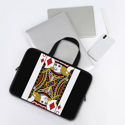Jack Of Diamonds Playing Card Print Laptop Sleeve With Handle