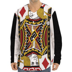 Jack Of Diamonds Playing Card Print Long Sleeve Baseball Jersey