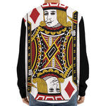 Jack Of Diamonds Playing Card Print Long Sleeve Baseball Jersey