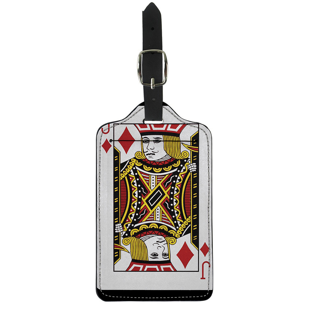 Jack Of Diamonds Playing Card Print Luggage Tag