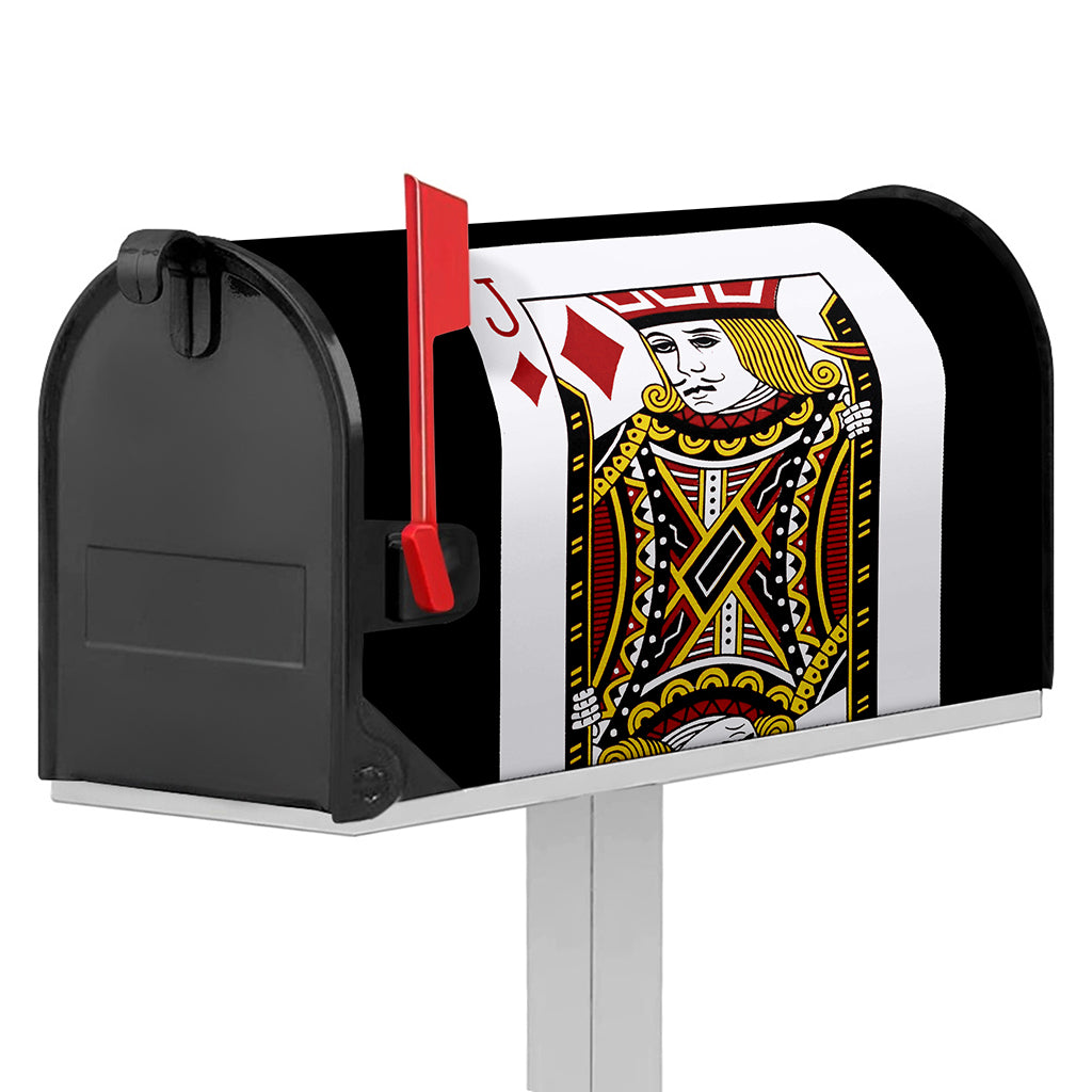 Jack Of Diamonds Playing Card Print Mailbox Cover