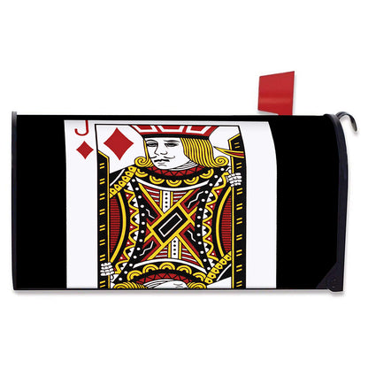 Jack Of Diamonds Playing Card Print Mailbox Cover