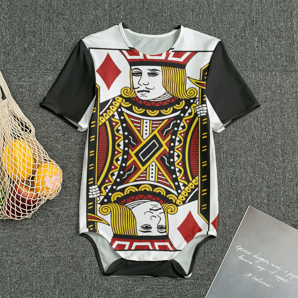 Jack Of Diamonds Playing Card Print Men's Bodysuit