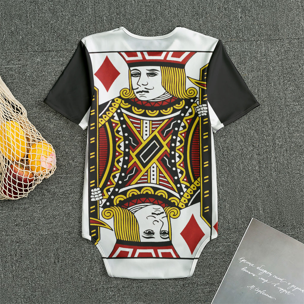 Jack Of Diamonds Playing Card Print Men's Bodysuit
