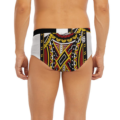 Jack Of Diamonds Playing Card Print Men's Briefs