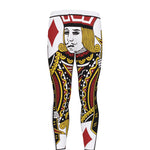 Jack Of Diamonds Playing Card Print Men's leggings