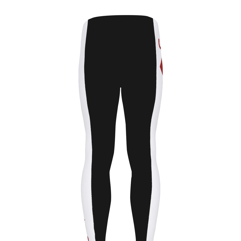 Jack Of Diamonds Playing Card Print Men's leggings