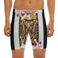 Jack Of Diamonds Playing Card Print Men's Long Boxer Briefs