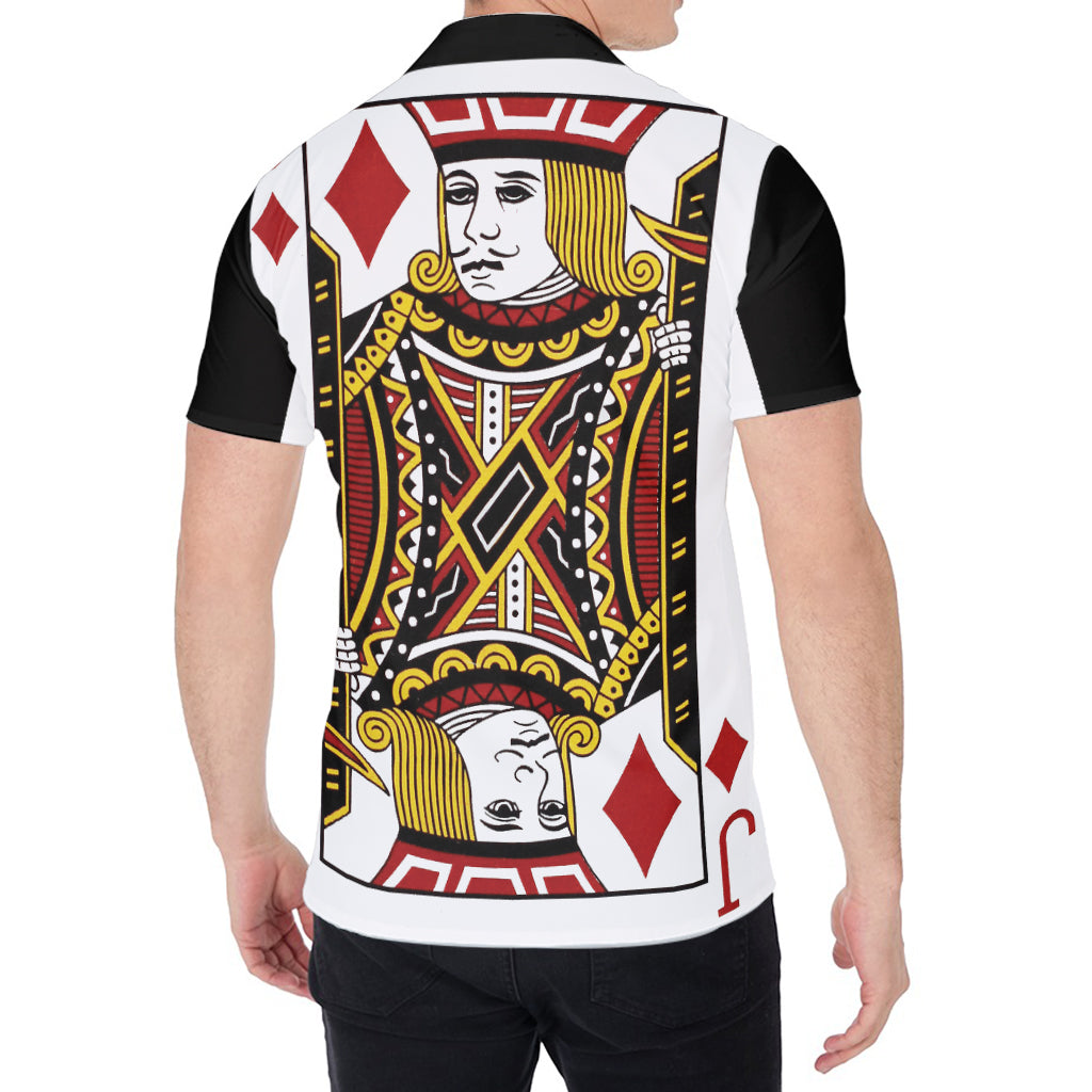 Jack Of Diamonds Playing Card Print Men's Shirt