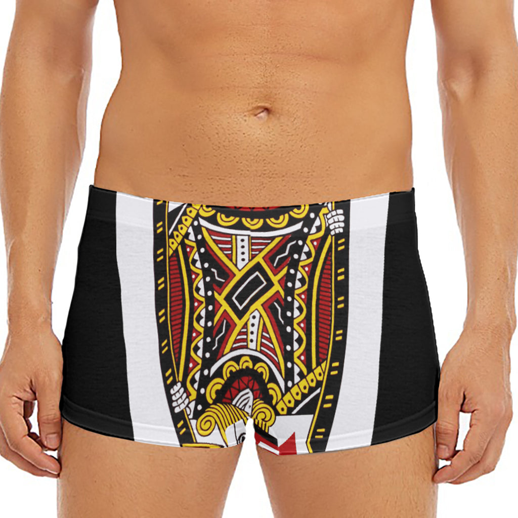 Jack Of Diamonds Playing Card Print Men's Short Boxer Briefs
