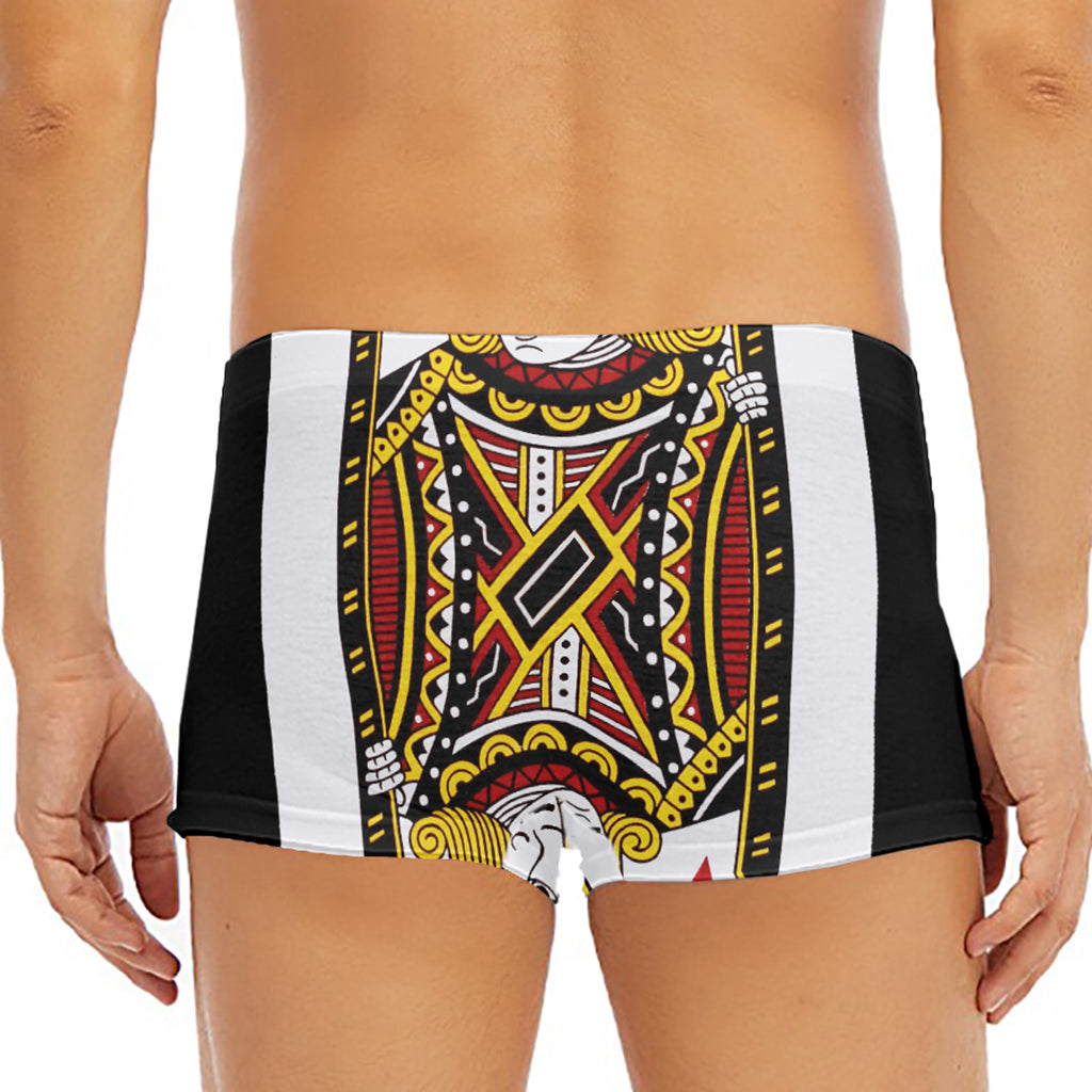 Jack Of Diamonds Playing Card Print Men's Short Boxer Briefs
