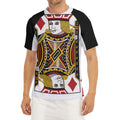 Jack Of Diamonds Playing Card Print Men's Short Sleeve Rash Guard