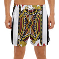 Jack Of Diamonds Playing Card Print Men's Split Running Shorts