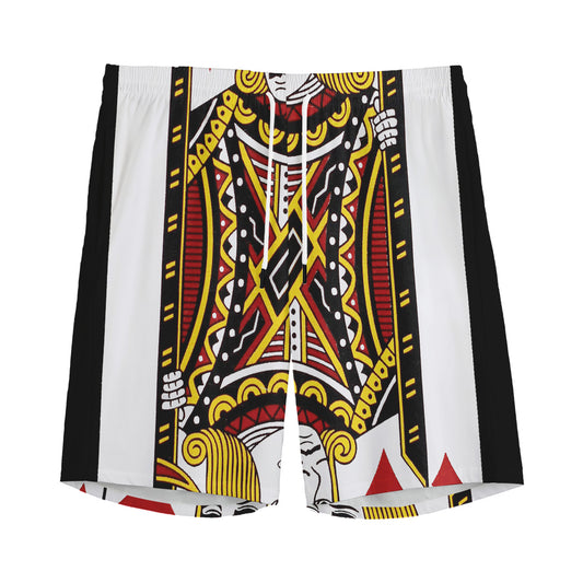 Jack Of Diamonds Playing Card Print Men's Sports Shorts