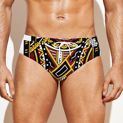 Jack Of Diamonds Playing Card Print Men's Swim Briefs