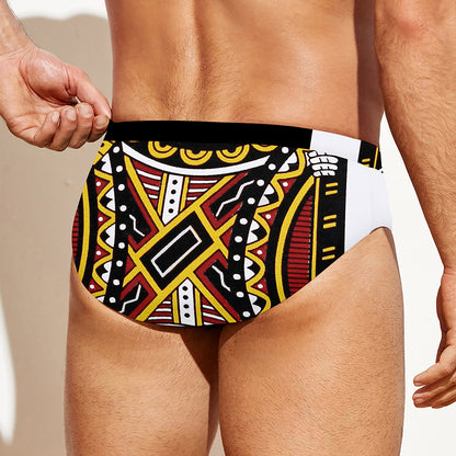 Jack Of Diamonds Playing Card Print Men's Swim Briefs