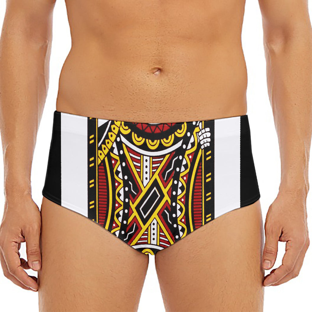 Jack Of Diamonds Playing Card Print Men's Triangle Swim Briefs