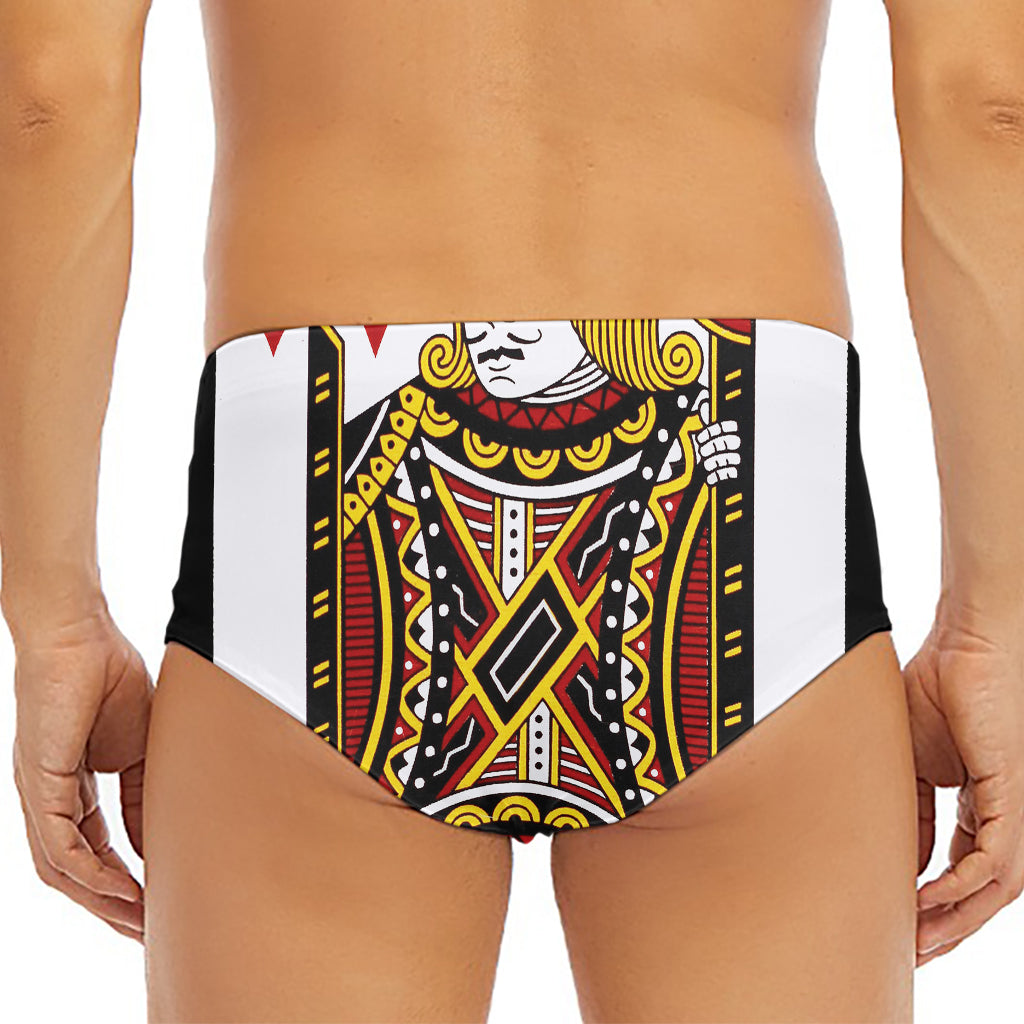 Jack Of Diamonds Playing Card Print Men's Triangle Swim Briefs