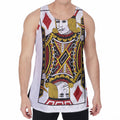 Jack Of Diamonds Playing Card Print Men's Velvet Tank Top