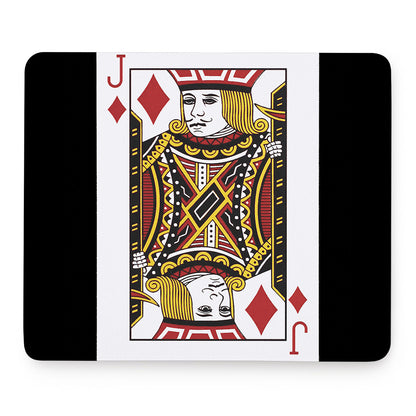 Jack Of Diamonds Playing Card Print Mouse Pad