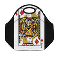 Jack Of Diamonds Playing Card Print Neoprene Lunch Bag