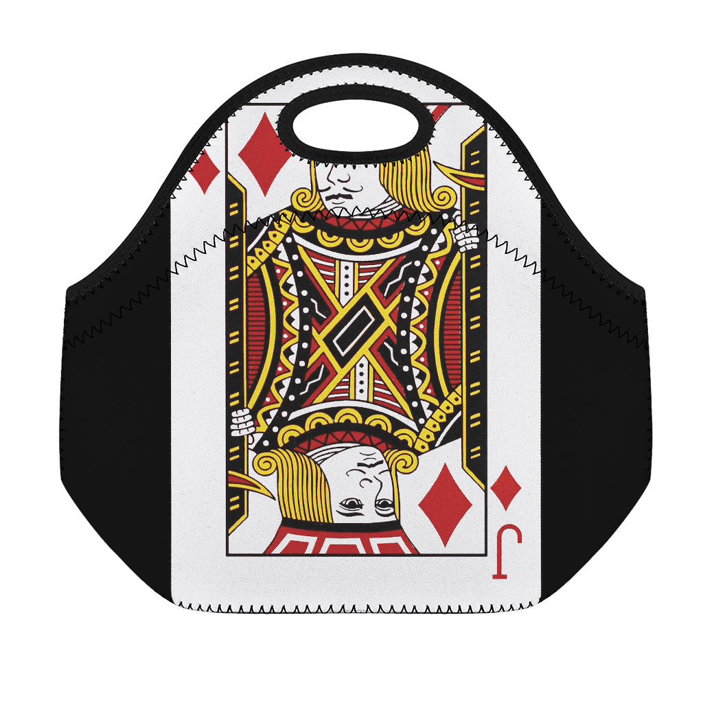 Jack Of Diamonds Playing Card Print Neoprene Lunch Bag