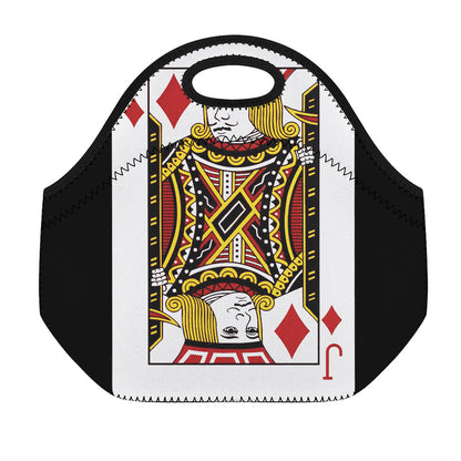 Jack Of Diamonds Playing Card Print Neoprene Lunch Bag