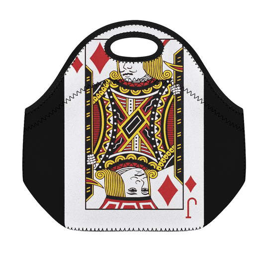 Jack Of Diamonds Playing Card Print Neoprene Lunch Bag