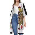Jack Of Diamonds Playing Card Print Open Front Beach Cover Up
