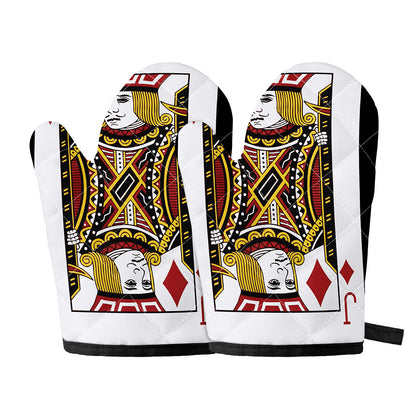 Jack Of Diamonds Playing Card Print Oven Mitts