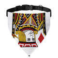 Jack Of Diamonds Playing Card Print Over The Collar Dog Bandana