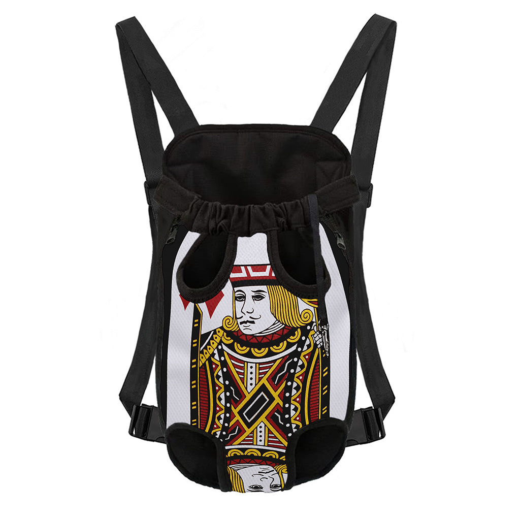 Jack Of Diamonds Playing Card Print Pet Carrier Backpack