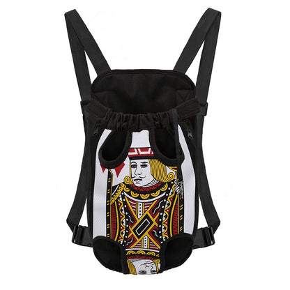 Jack Of Diamonds Playing Card Print Pet Carrier Backpack